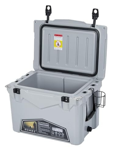 Insulated Hard Cooler with 5-Day Ice Retention - Portable Outdoor Ice Chest