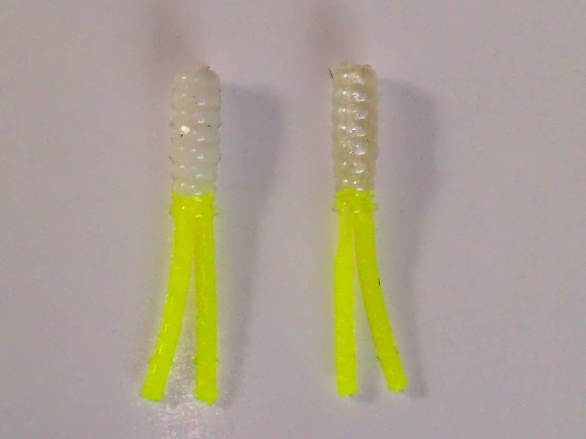 Soft Plastic Fishing Lures Set - 75-2 Inch Crappie Spin Grubs Multiple Colors