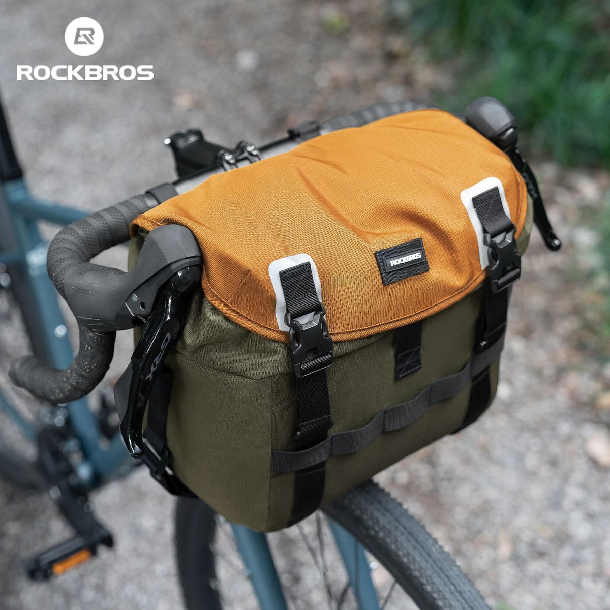 Waterproof Bike Handlebar Bag 24L Expandable Cycling Front Storage