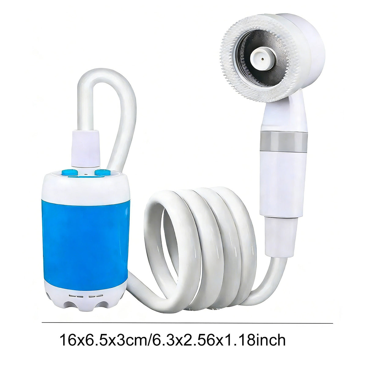 Portable Camping Shower Kit with Rechargeable Battery for Hiking Travel Car Pet Cleaning