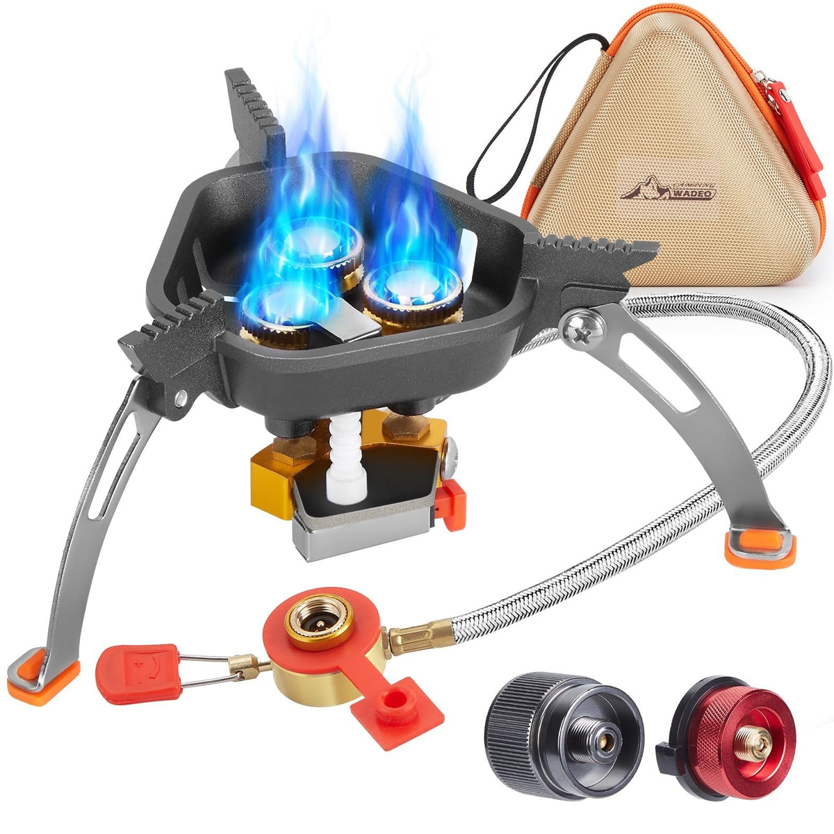 7200W Windproof Camping Stove for Outdoor Backpacking Hiking Picnic