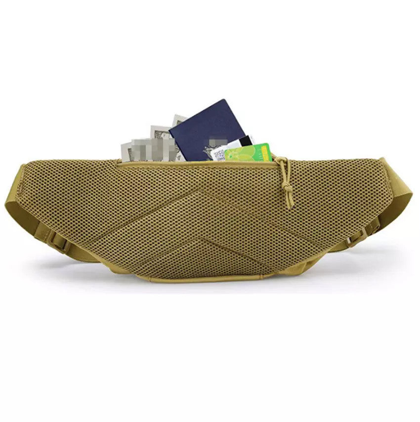 Military Tactical Waist Belt Bag with Concealed Carry Holster and Molle Webbing