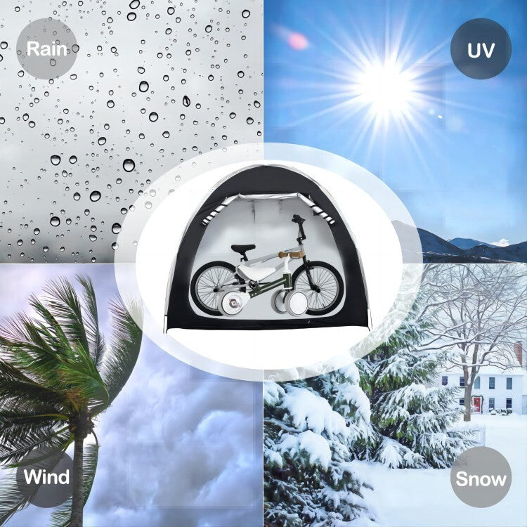 Outdoor Portable Bicycle Storage Tent for 1-4 Bikes - Weatherproof & Space-Saving