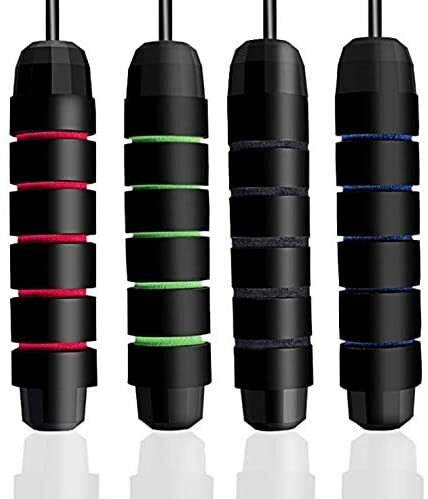 Tangle-Free Adjustable Steel Handle Jump Rope for Cardio Workout Gym