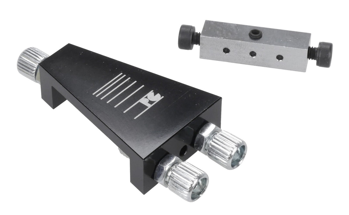 Bicycle Gyro Brake Cable Splitter - Black Anodized BMX Bike Part