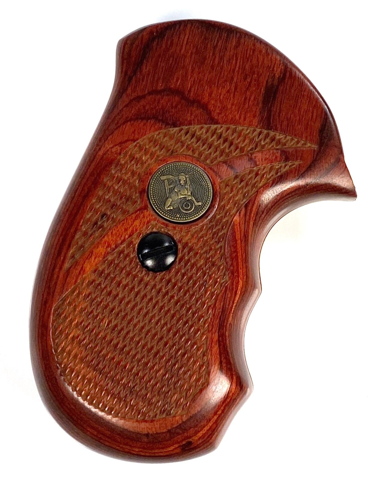 Pachmayr Rosewood Checkered Revolver Grip for S&W J Frame Round Butt