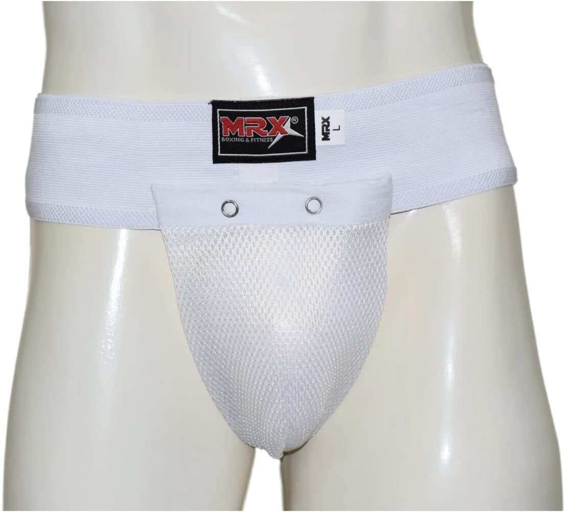 Men's Boxing MMA Groin Guard with Plastic Cup and Elastic Strap - Unisex Adult Protective Gear
