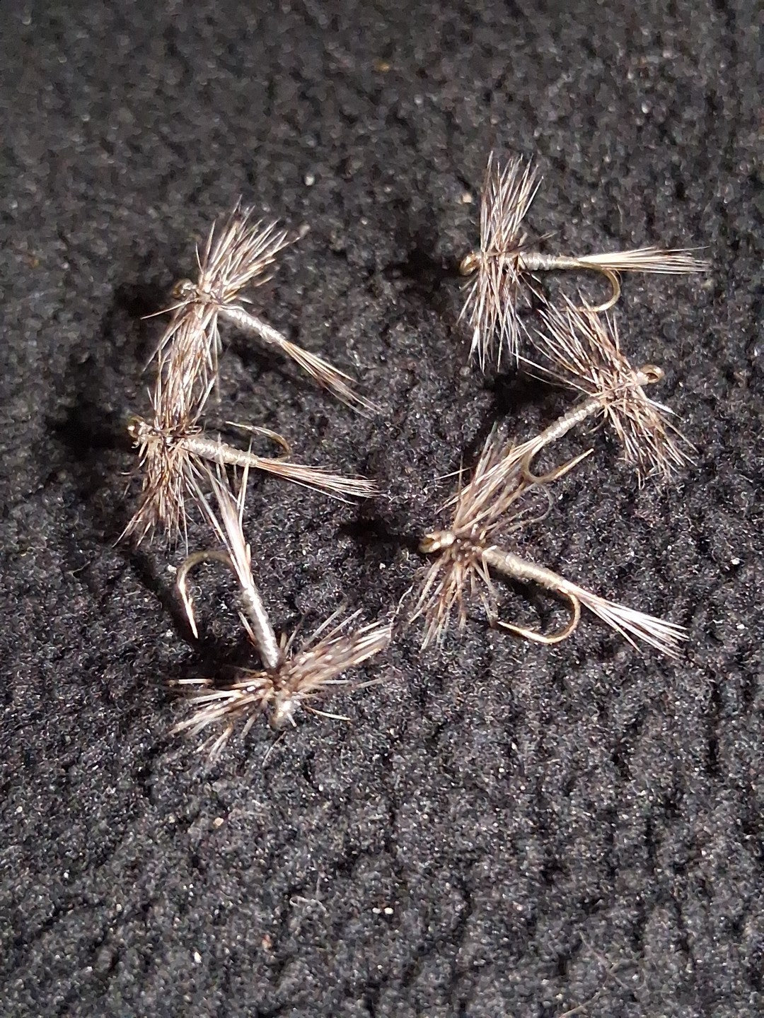 Size 22 Trout Dry Fly - Custom Tied Midge Grizzly Pattern for Fly Fishing