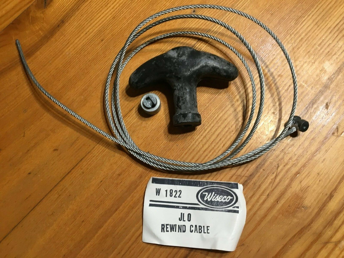 Vintage Recoil Handle Cable Kit for Polaris Arctic Cat Ski Daddler - NOS JLO Large Recoil Handle