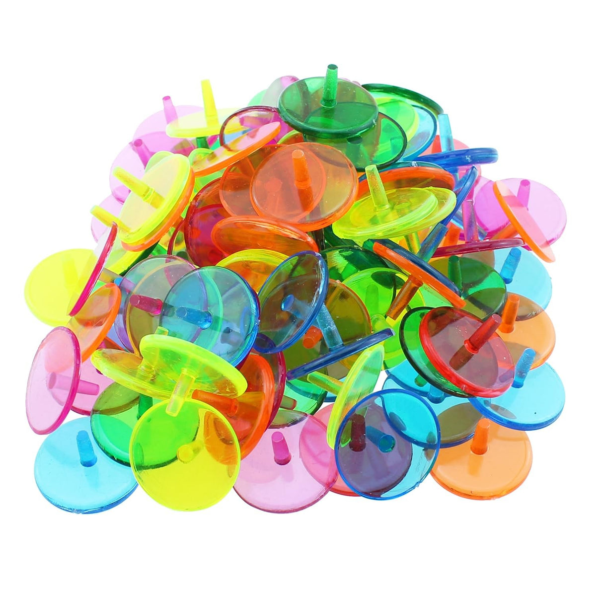 100 Pcs Golf Ball Markers 0.94 Inch Plastic Round Position Markers
