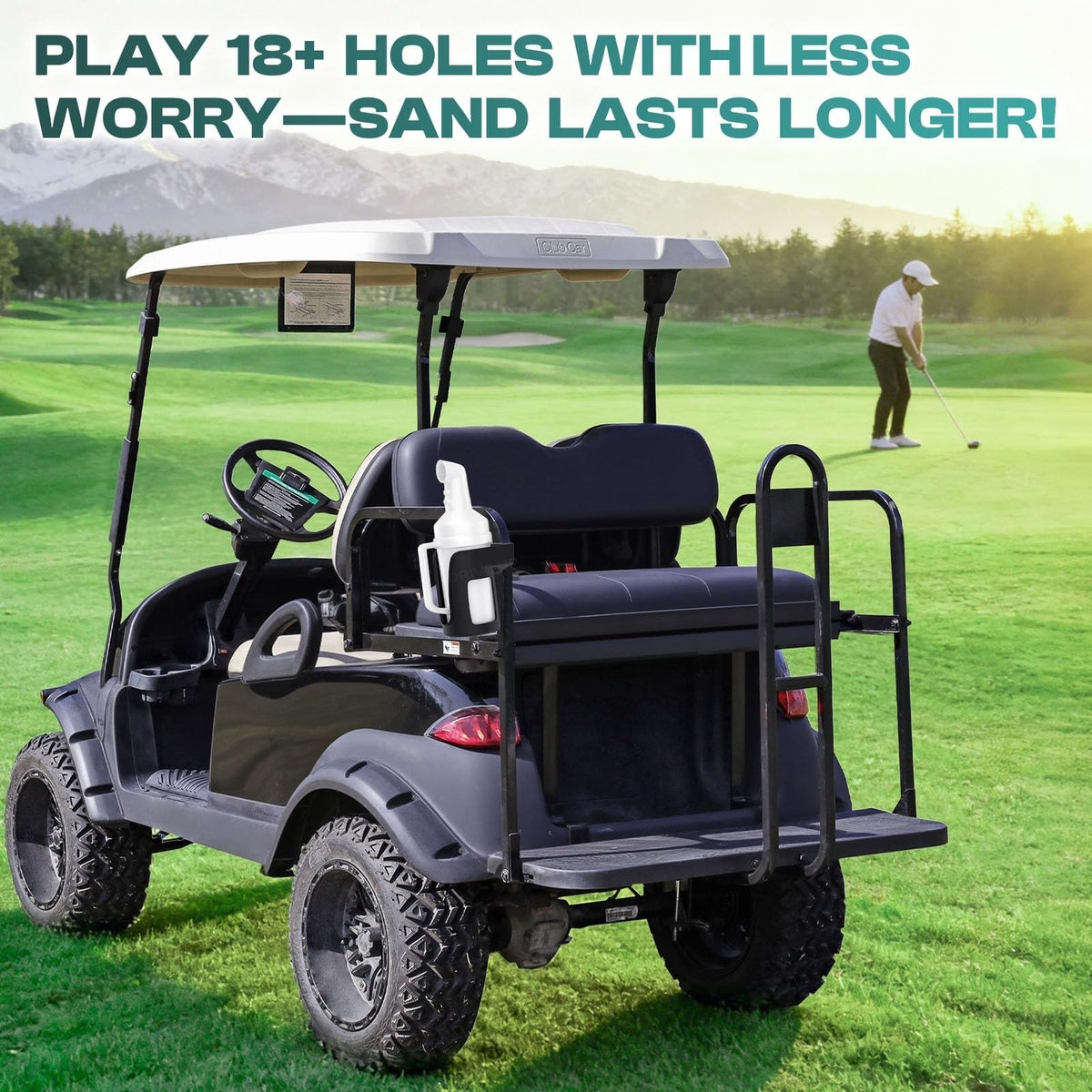 Golf Cart Sand Bottle Divot Repair Filler Holder Large Capacity Rattle Proof