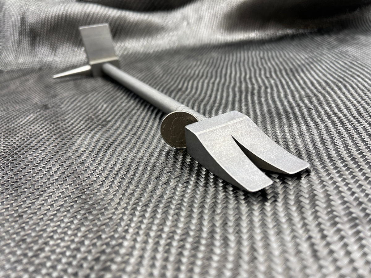 Titanium Door and Window Latch Tool - Heavy Duty Nail Puller & Pry Bar
