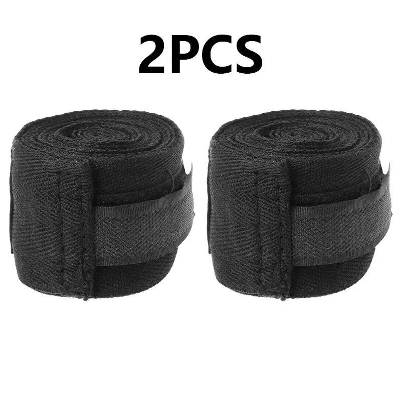2PCS Cotton Boxing Hand Wraps for MMA Kickboxing Training Support
