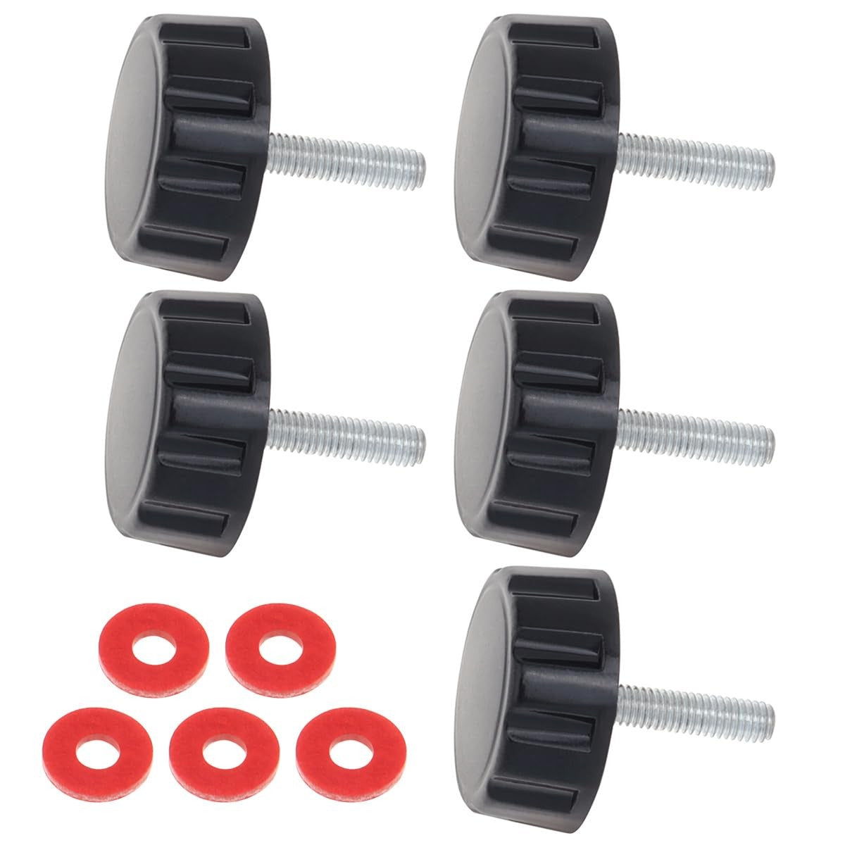 Fishing Reel Handle Screw Caps Small Black - Replacement Parts for Spinning Reels