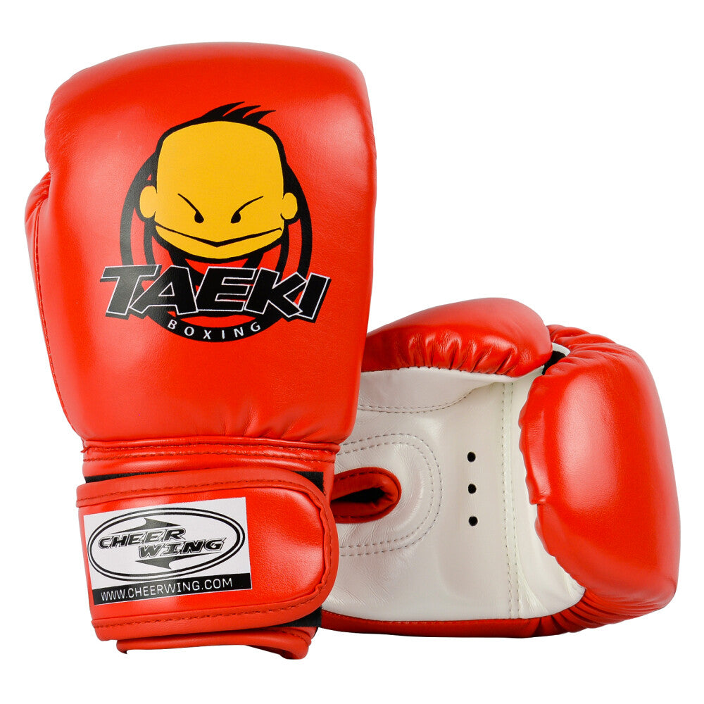 Kids Boxing Gloves 4oz PU Leather Cartoon MMA Training Sparring Gloves