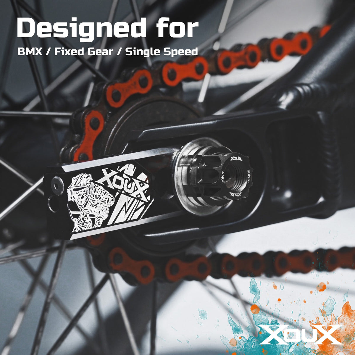 BMX Axle Nuts 10MM CNC Aluminum Black & Color Options - Secure Fit