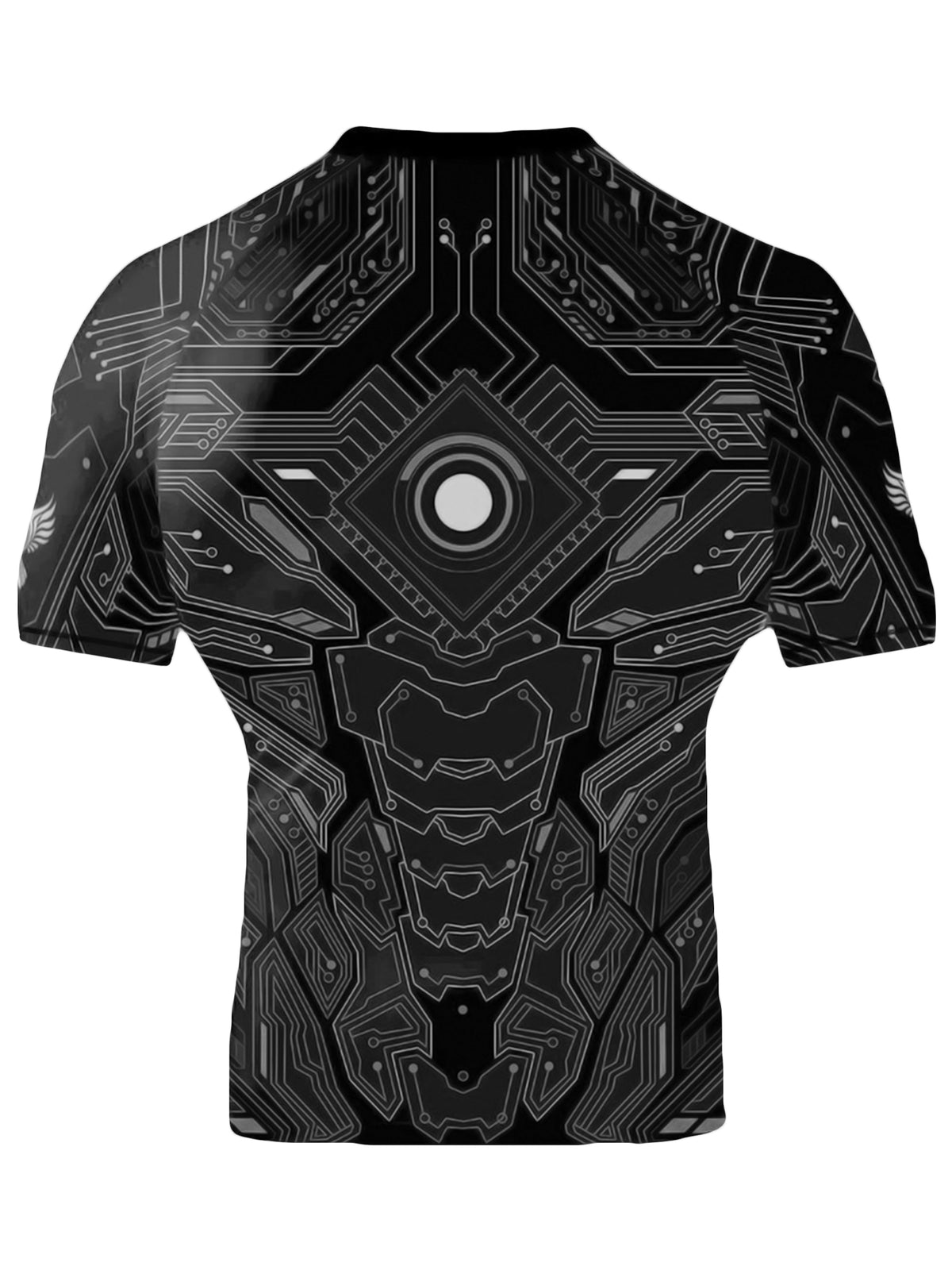 Men's Cybernetic Rash Guard for MMA BJJ Short Sleeve Sport Protection
