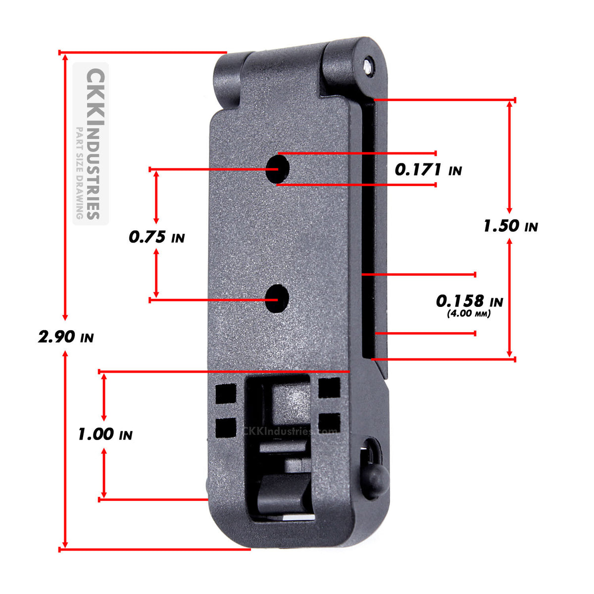 Adjustable Molle Mounting Attachment for Tactical Gear & Load-Bearing Vests