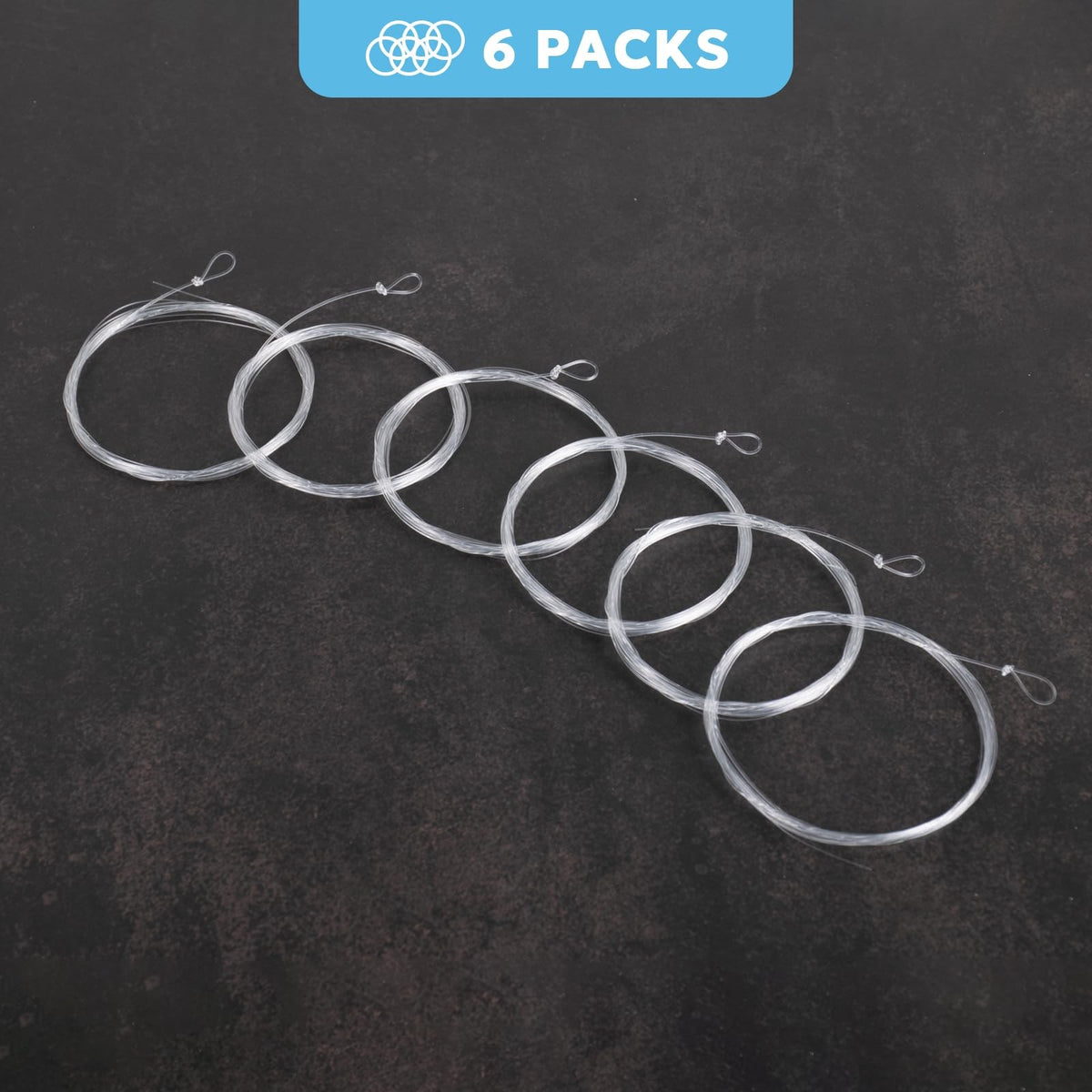 Pre Tied Fly Fishing Leaders 6-Pack 9FT 5X for Trout Fishing