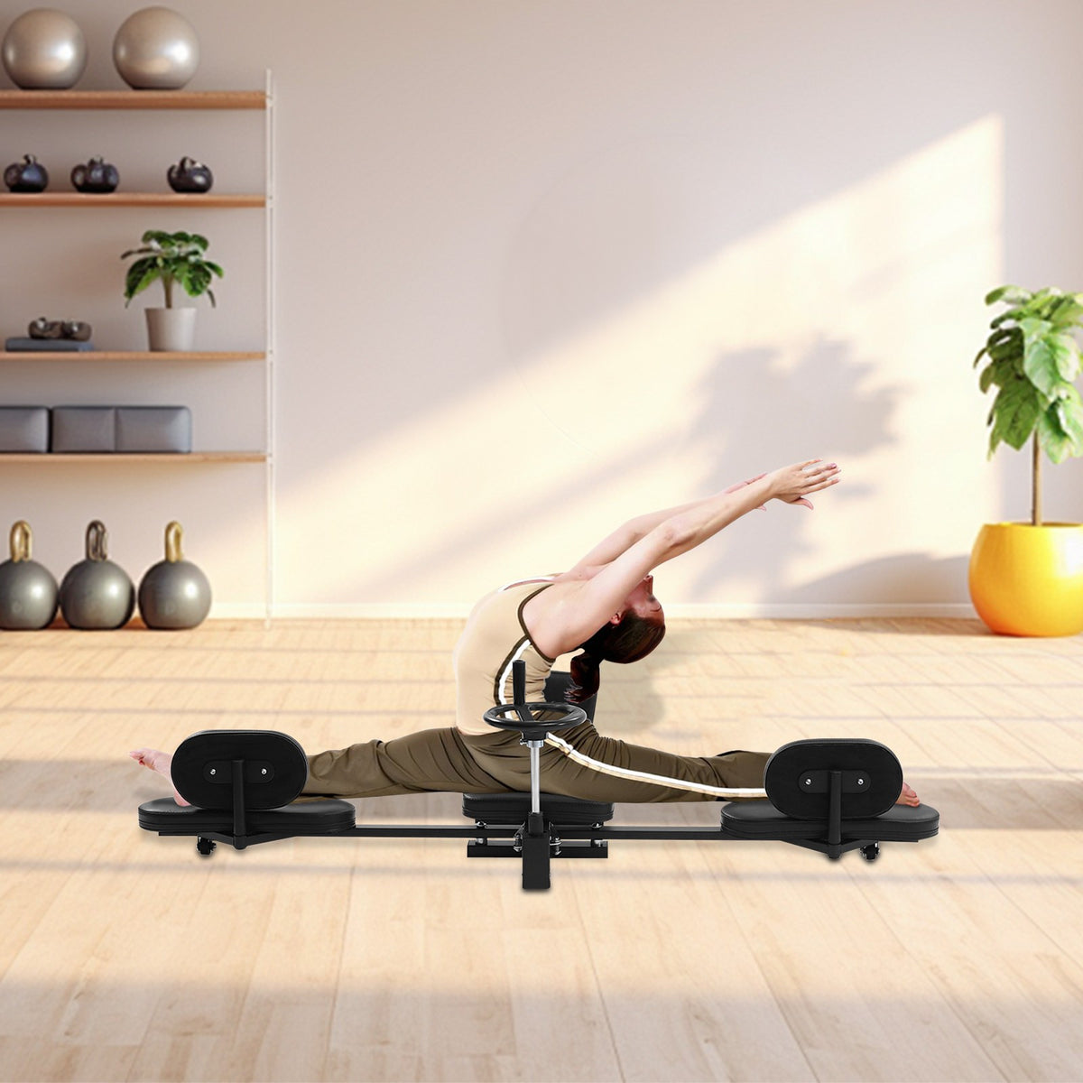 Adjustable Leg Stretching Equipment for Home Fitness 180° Flexibility Trainer