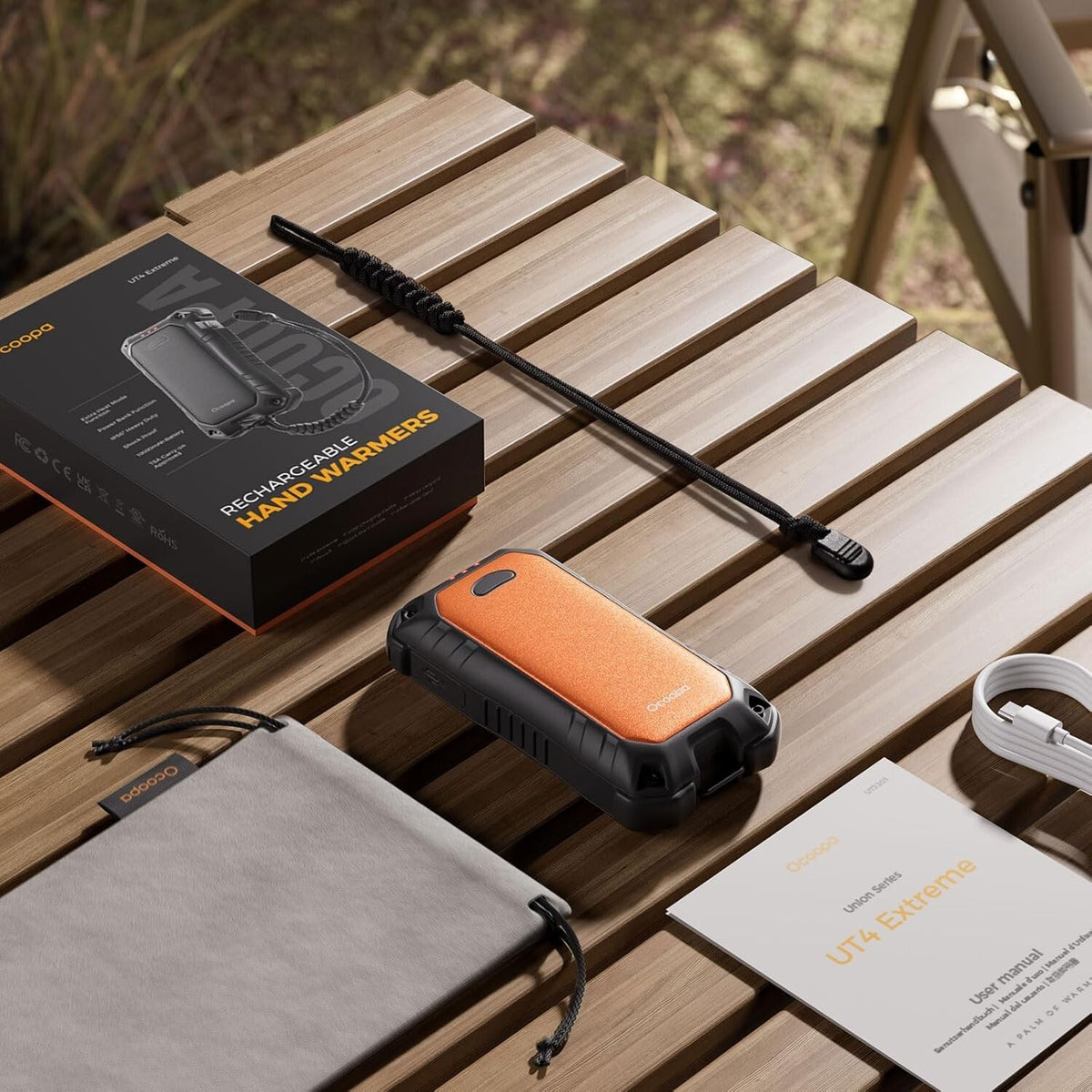 Waterproof Rechargeable Hand Warmers 10000mAh for Hunting & Outdoor Use