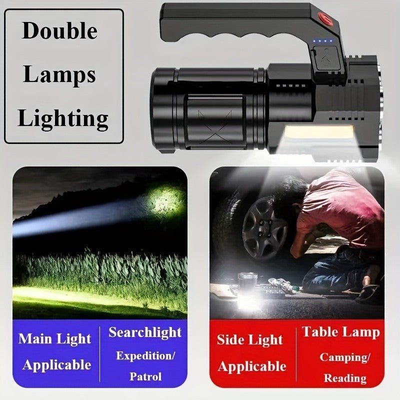 Rechargeable LED Flashlight 22000LM High Power Handheld Torch Waterproof