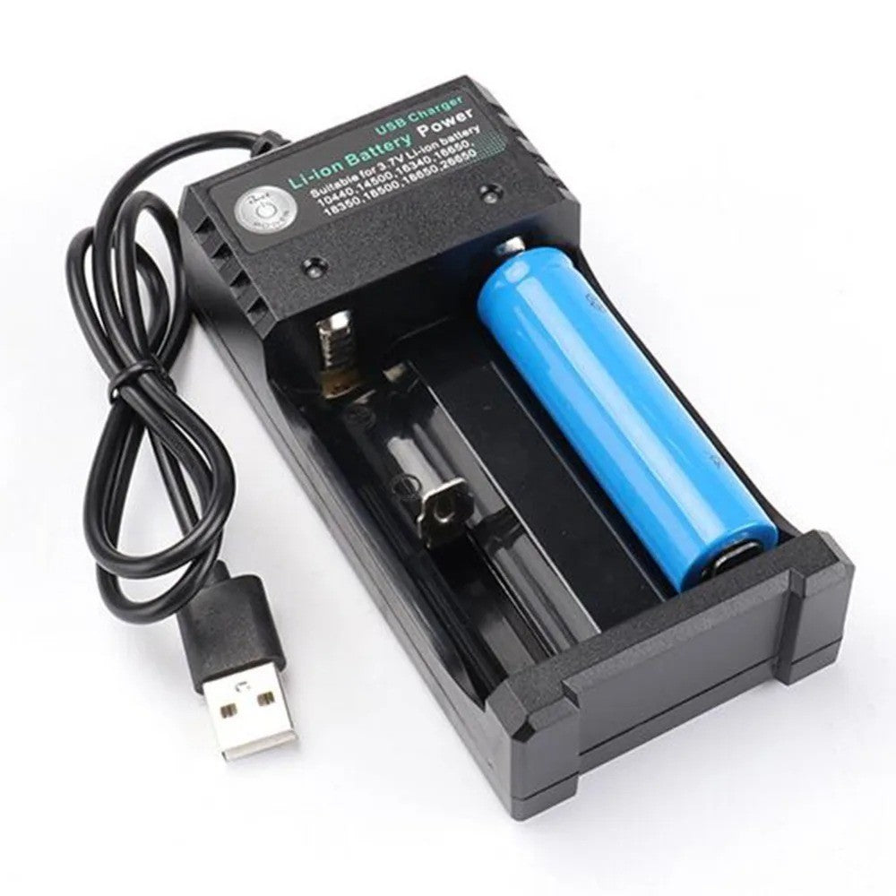 4 Slot Li-ion Battery Charger for 18650 Batteries USB Power Bank Station