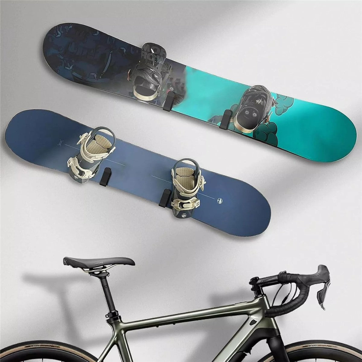 2 Pair Skateboard Wall Mount Hangers Storage Display Rack