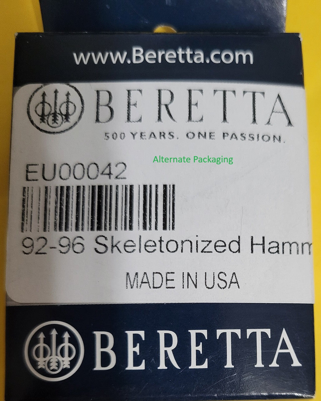 Beretta 92 / 96 Skeletonized Blued Steel Hammer - Factory New