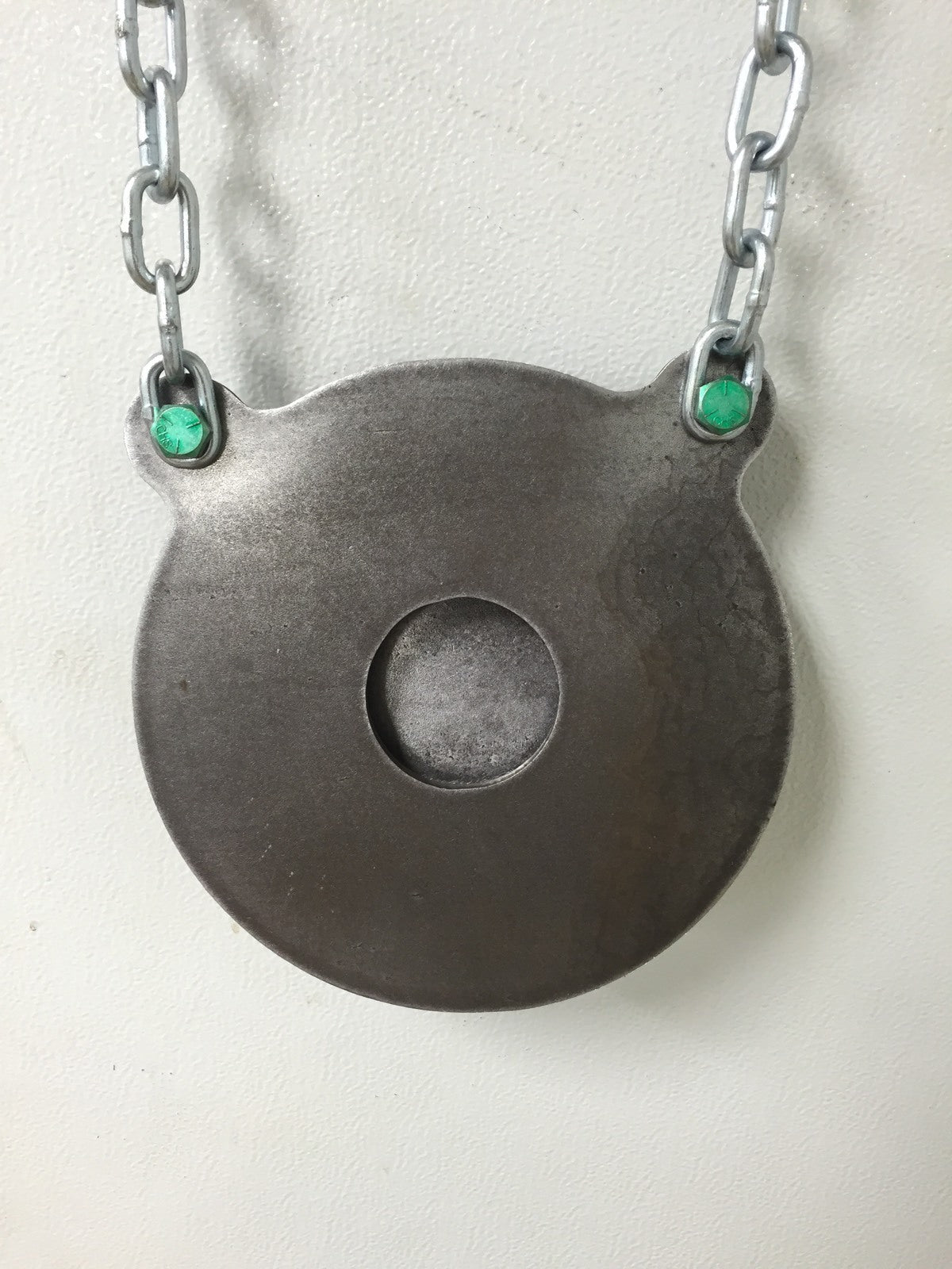AR500 Steel Target 10x1/2 inch Bullseye Gong with 3 inch Center - Shooting Range Accessory