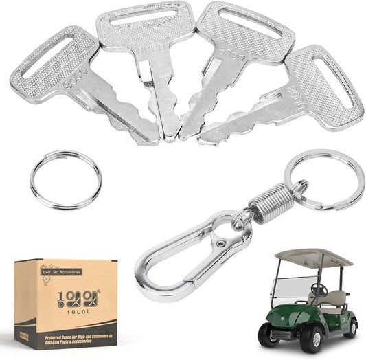 Golf Cart Ignition Key Set for Yamaha G14 G16 G18 G19 G20 G22 G29 Drive - Replacement 4 Pack