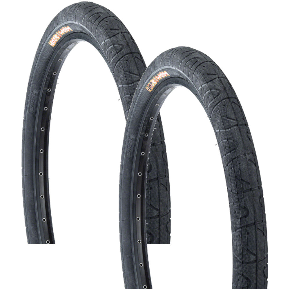 Maxxis Hookworm 26x2.5 Clincher BMX Bicycle Tires - Urban & Street Durable Set