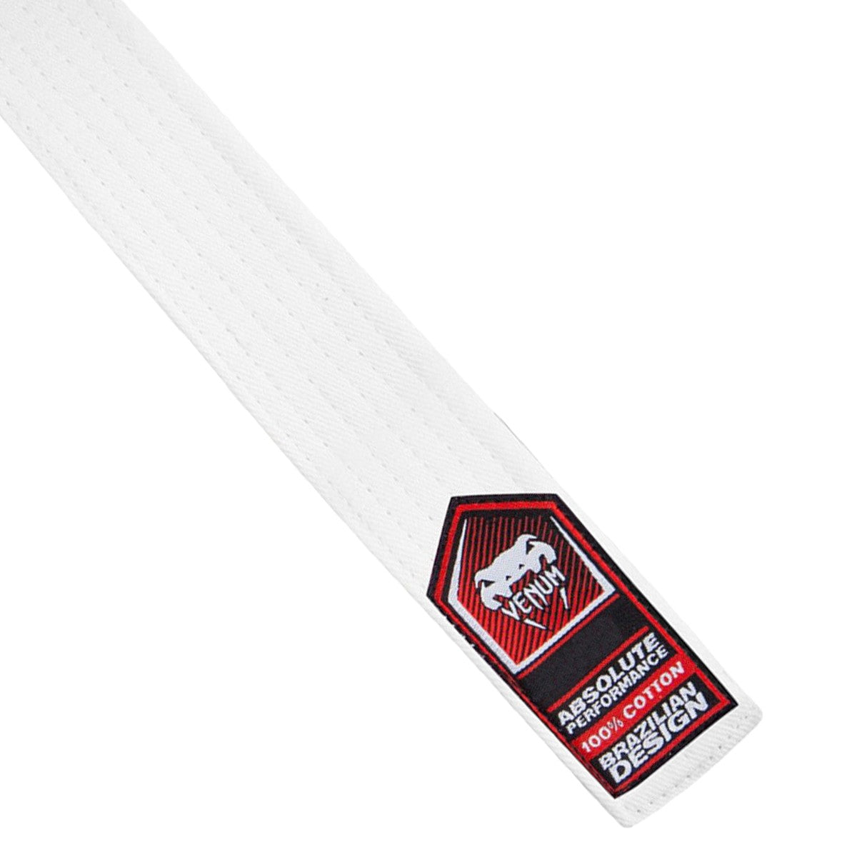 Venum Brazilian Jiu-Jitsu White Belt - Durable Cotton Martial Arts Belt