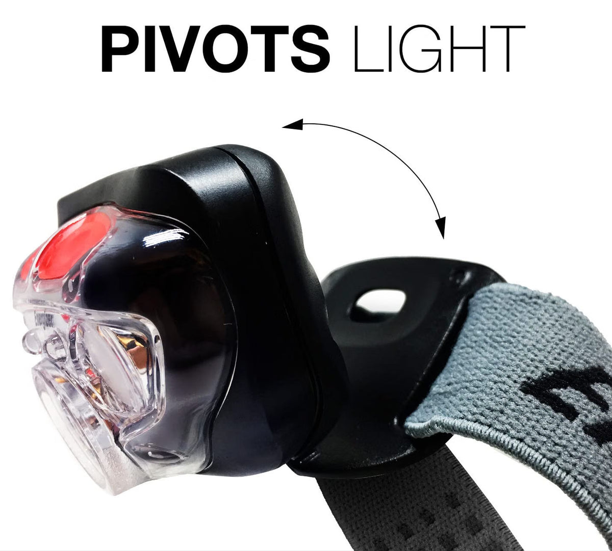 LED Headlamp Waterproof 400 Lumens Digital Focus Pivoting Emergency Light