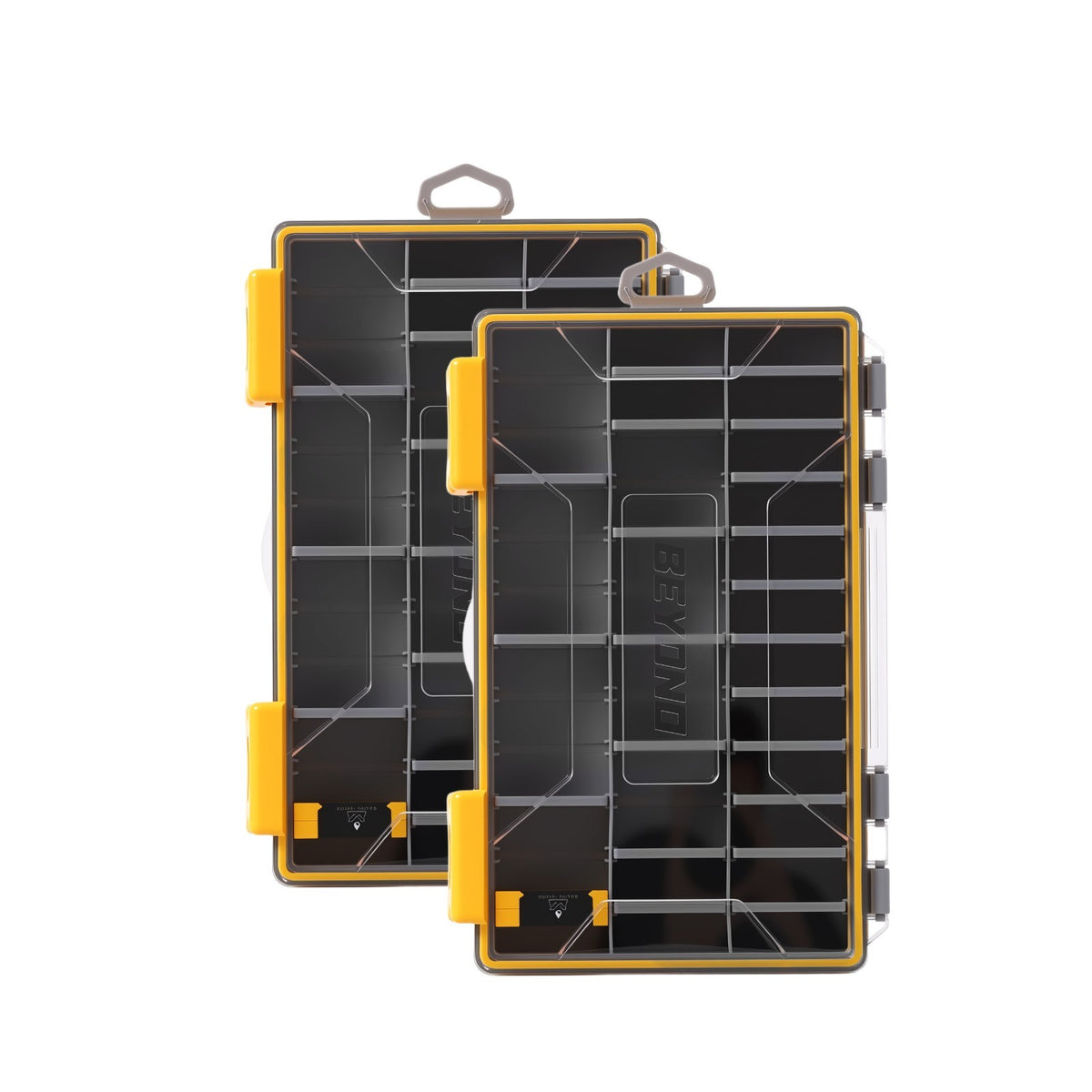 Waterproof Tackle Box with Adjustable Dividers and Dual-Latch Seal – Multiple Sizes