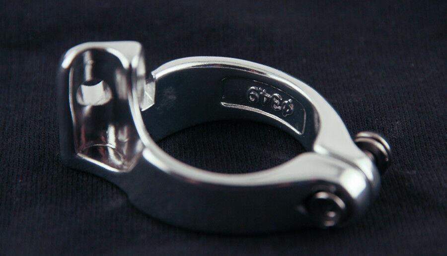 34.9mm Bicycle Braze-On Front Derailleur Clamp Adapter Aluminum Alloy Lightweight