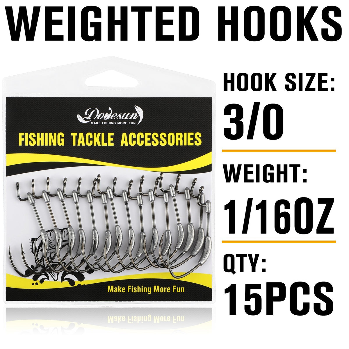 Weighted Swimbait Hooks Kit for Weedless Fishing - Multiple Sizes