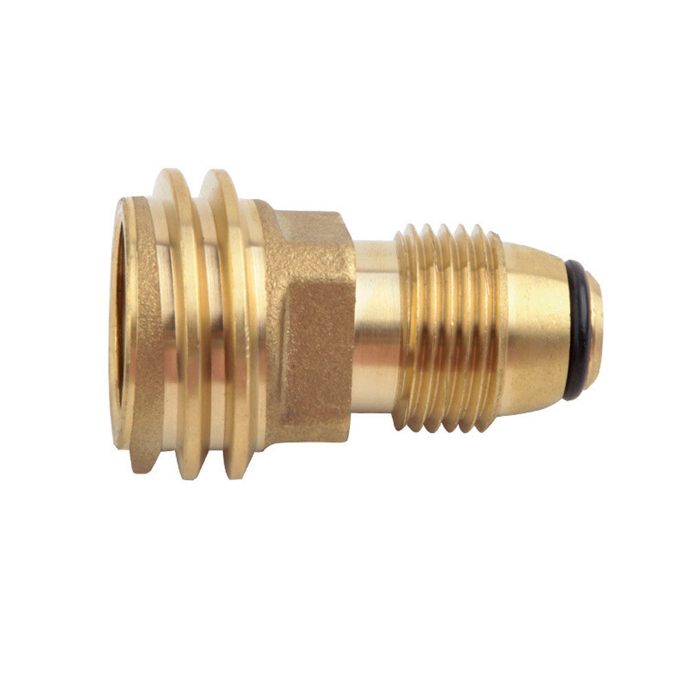 2PCS Propane Tank Adapter 100LB LP to Type-1 Fitting Brass Conversion