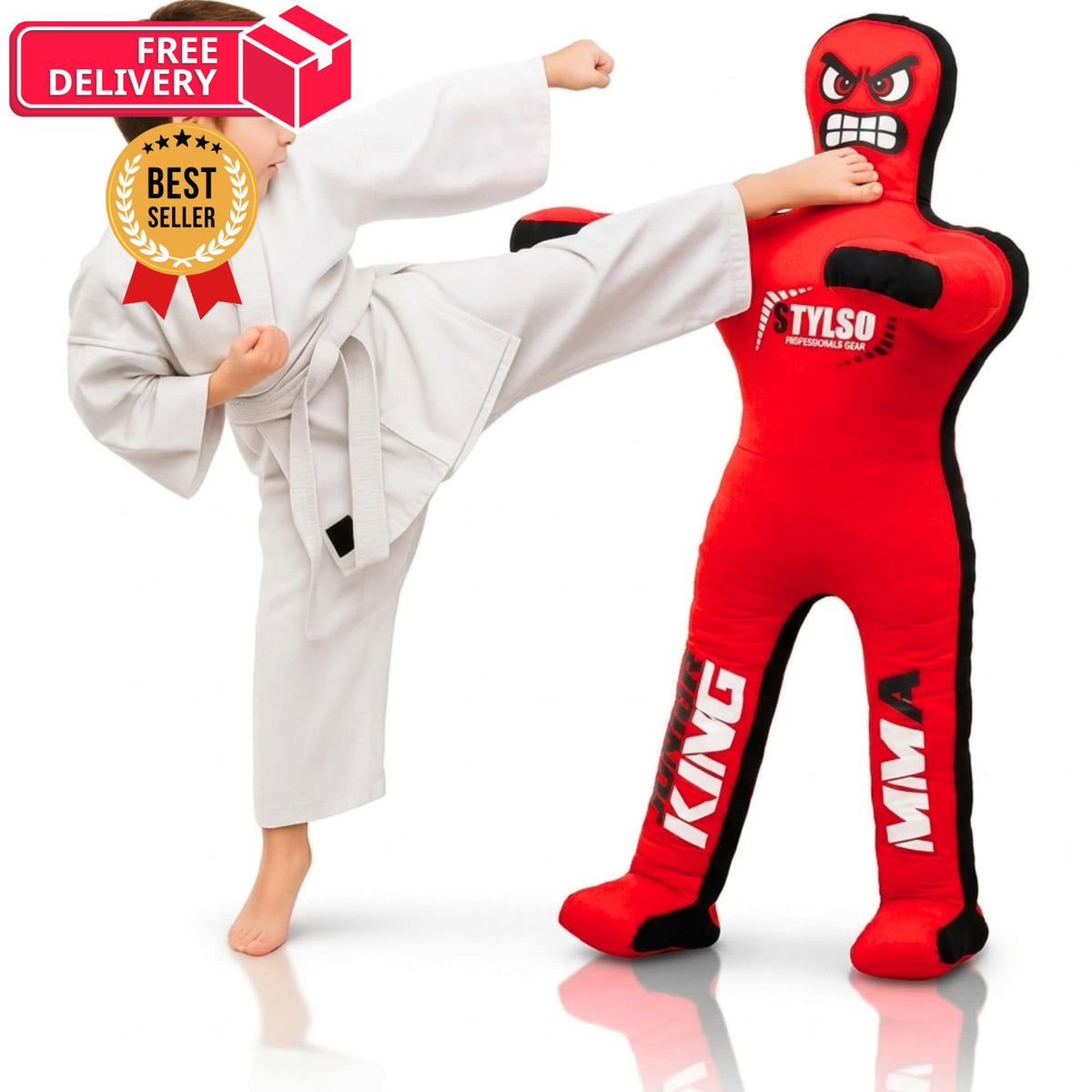 Kids Wrestling Dummy 4ft Unfilled Grappling Dummy for Martial Arts Training