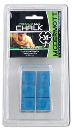 Premium Cue Chalk 6-Pack for Billiards – Blue Chalk for Pool Cues