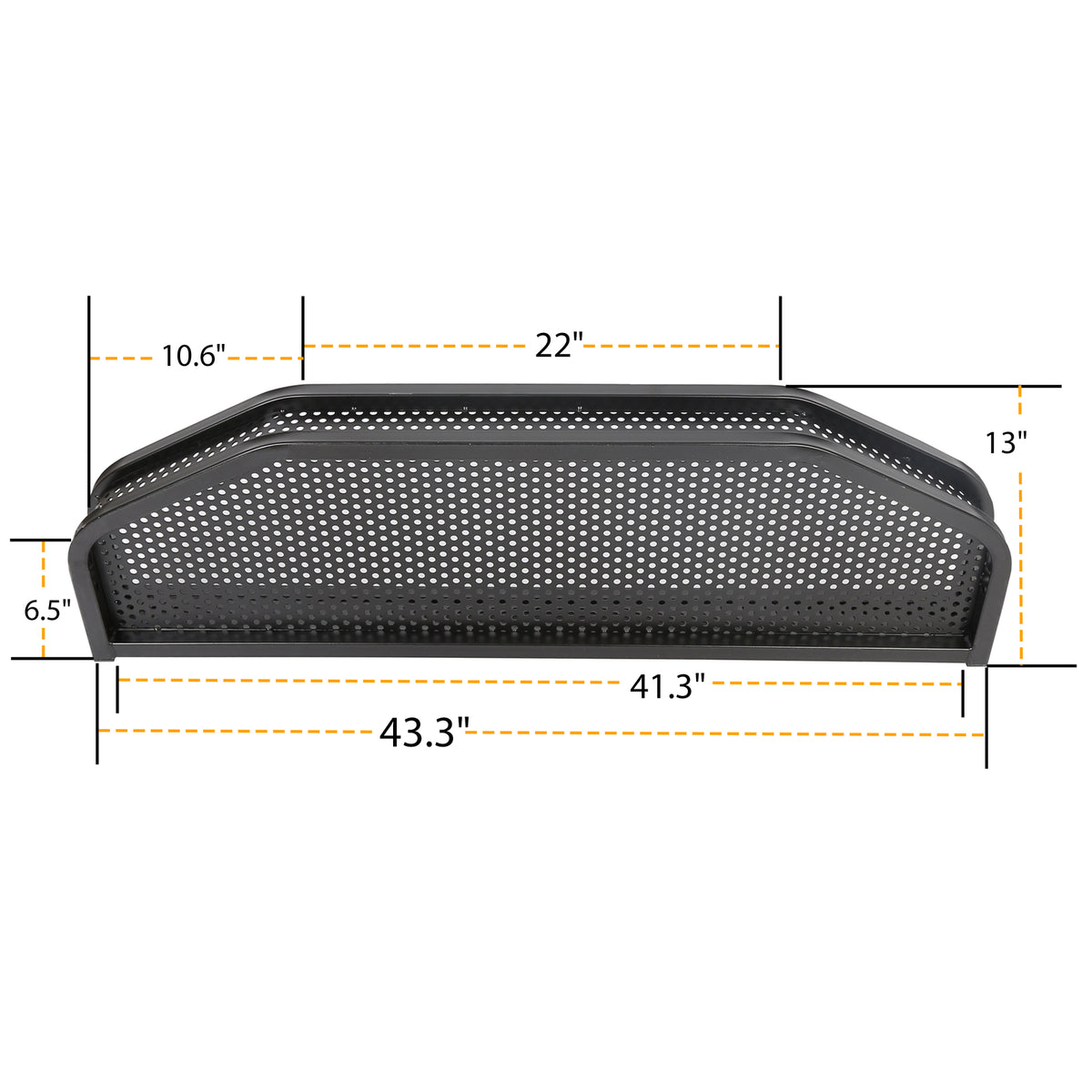 Heavy Duty Front Cargo Basket for EZGO TXT Golf Cart with Mounting Brackets
