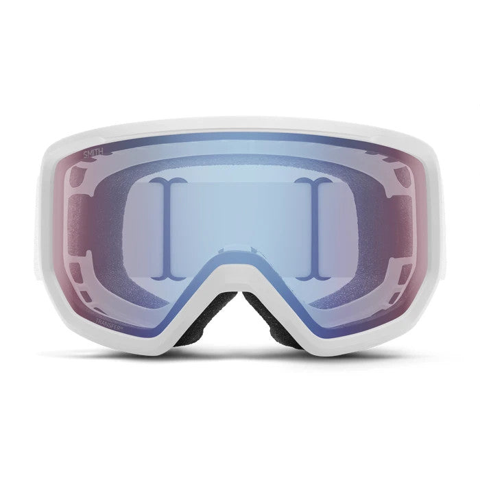 Smith Transfer Snow Goggles 2027 - White with Blue Sensor Mirror