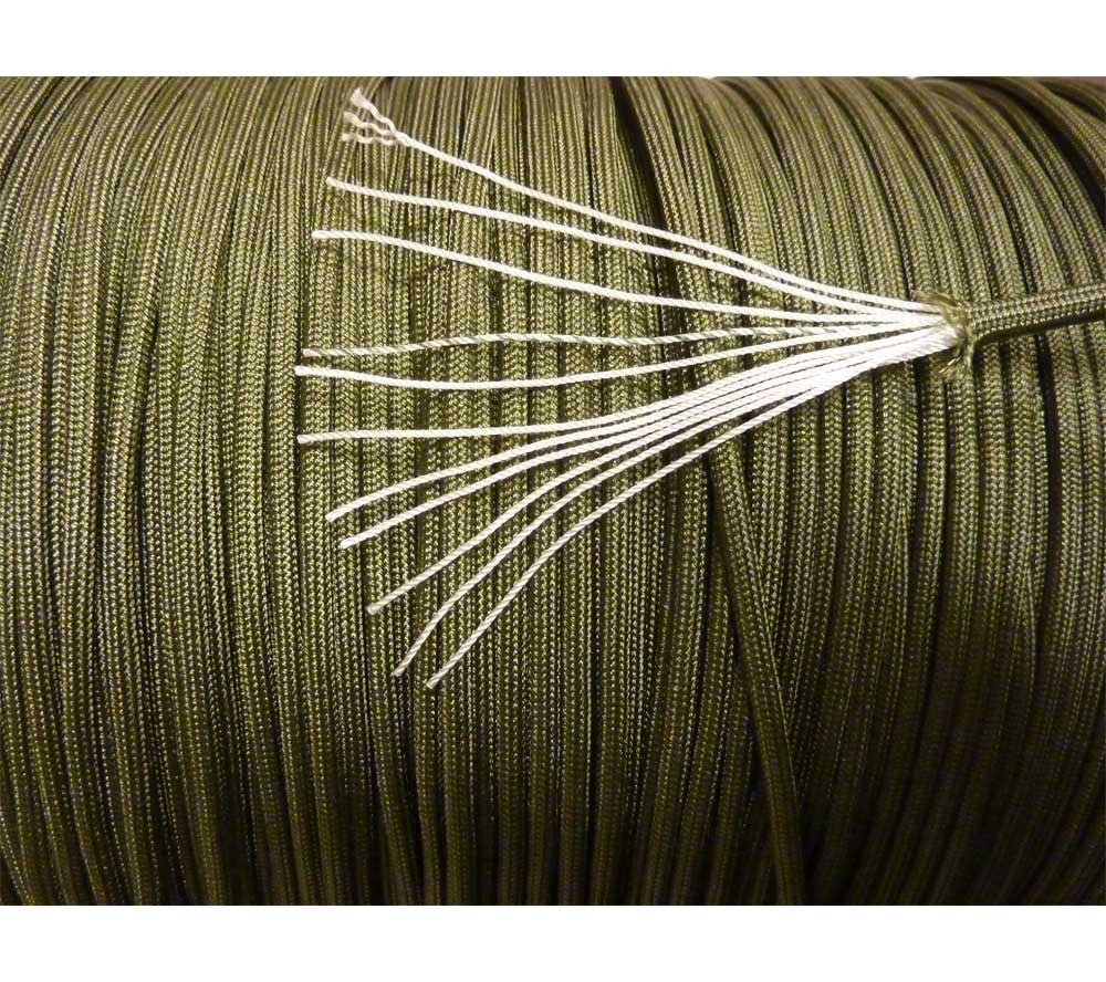 Mil-Spec 750 lbs Parachute Cord Nylon 100 ft with Military Certification