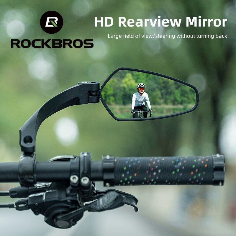 Adjustable Bicycle Rearview Mirror Pair - Wide Field of Vision Handlebar Mirror
