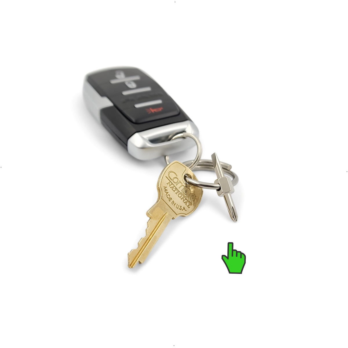 Mini Keychain Screwdriver with Phillips & Flat Head - Portable EDC Tool