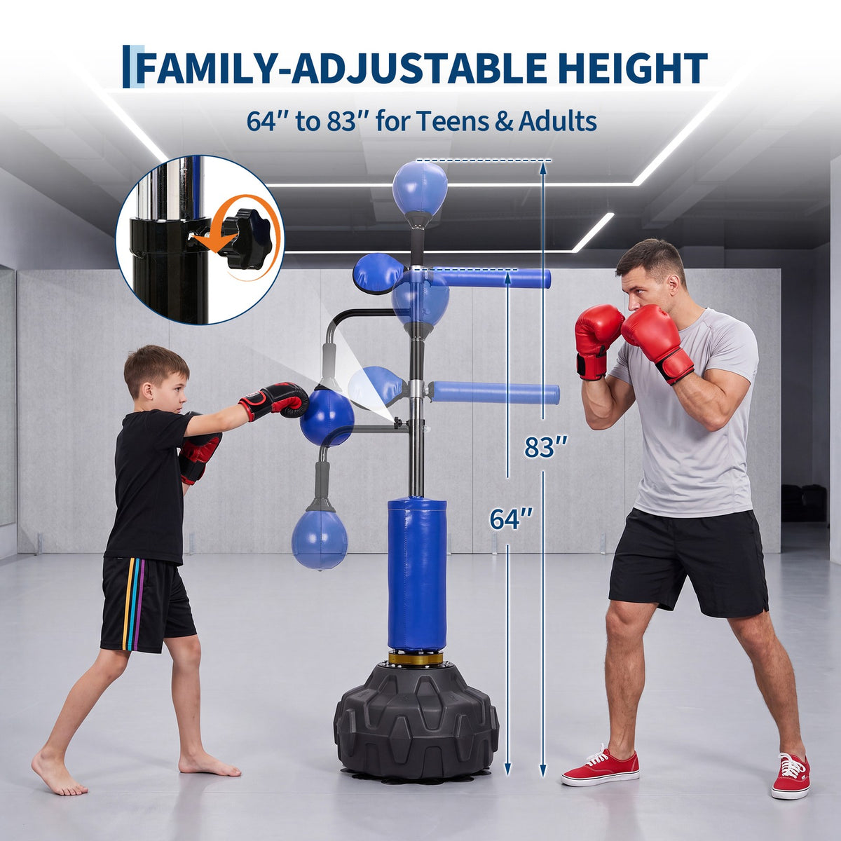 Adjustable Freestanding Punching Bag Stand for Boxing & MMA Training