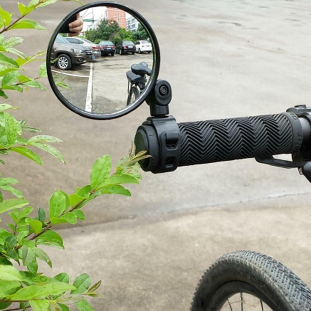 Adjustable Bicycle Handlebar Mirror - 360° Rotatable Wide Angle Rearview