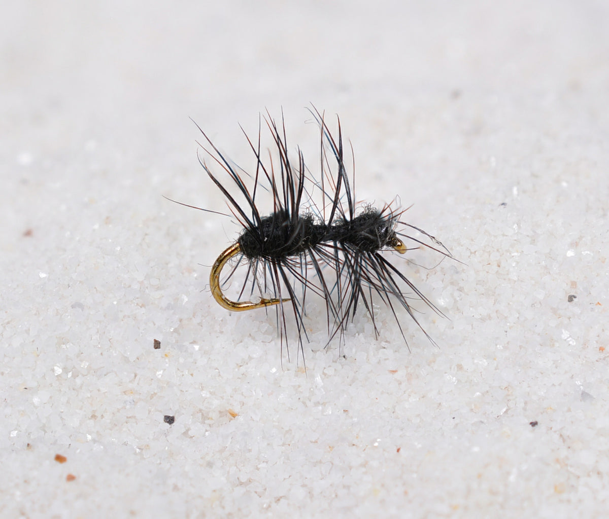 Black Ant Fishing Flies - Dozen Trout Fly Tackle #16 Hook