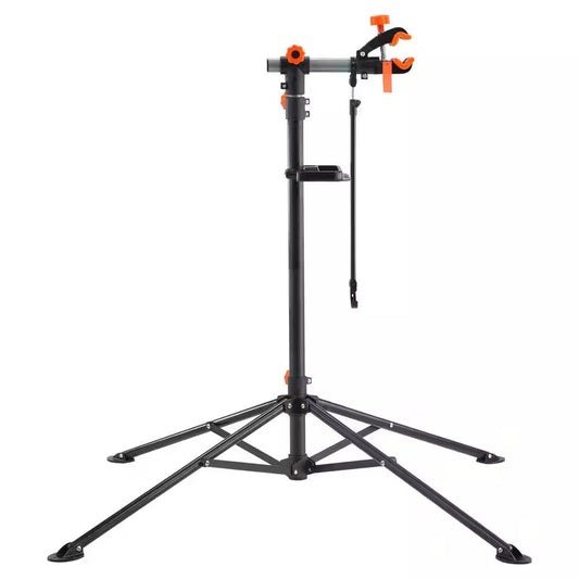 Heavy-Duty Steel Bicycle Repair Stand - Adjustable Bike Workstation, 80 lbs Capacity