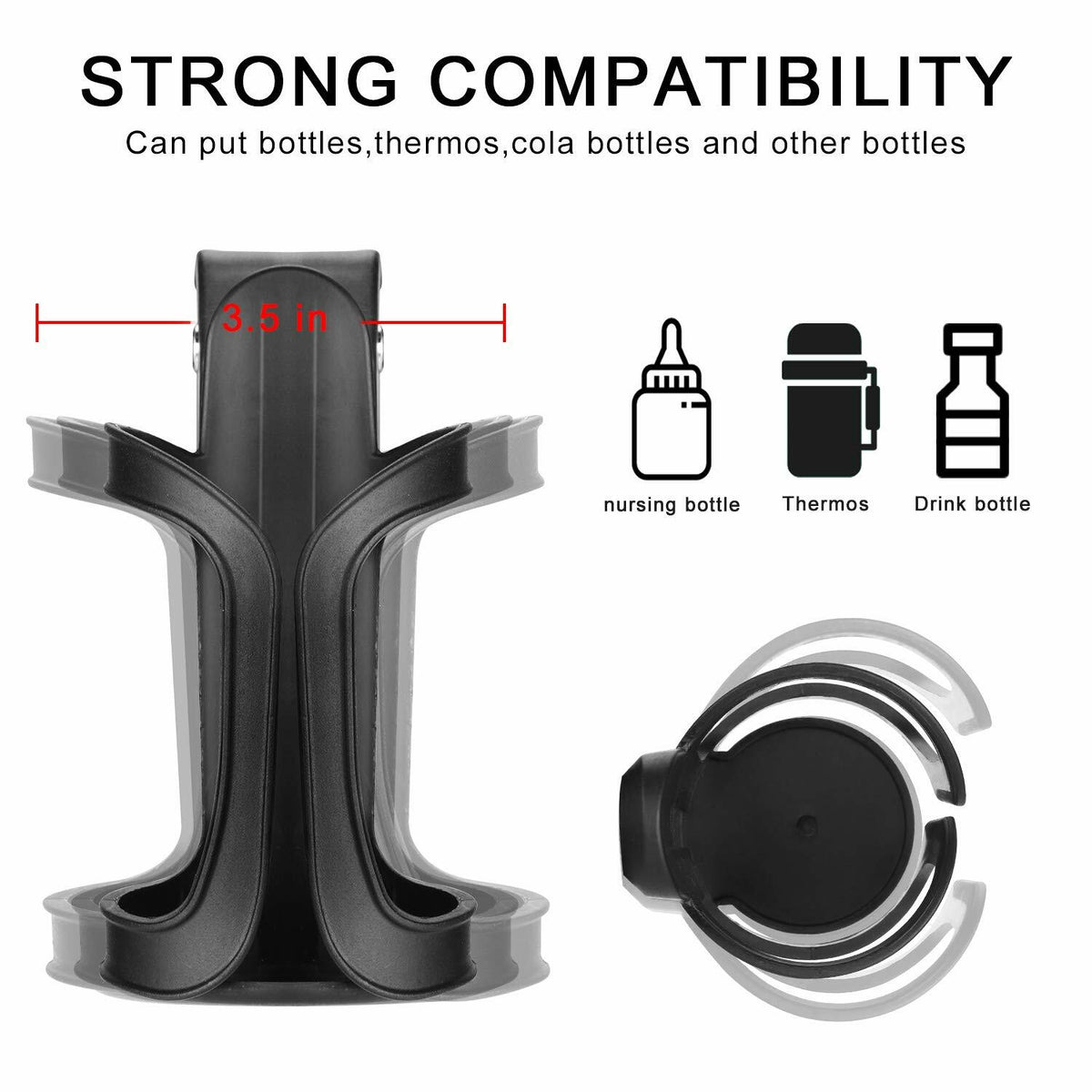 Bike Cup Holder Bicycle Water Bottle Cage Mount for Handlebar